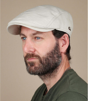 beige Flatcap Leinen Jackson  Leinen beige